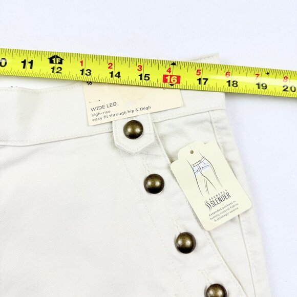 St. Johns Bay Womens Stretch Secretly Slender High Rise Wide Leg Pants Sz 16 NWT - Picture 8 of 11